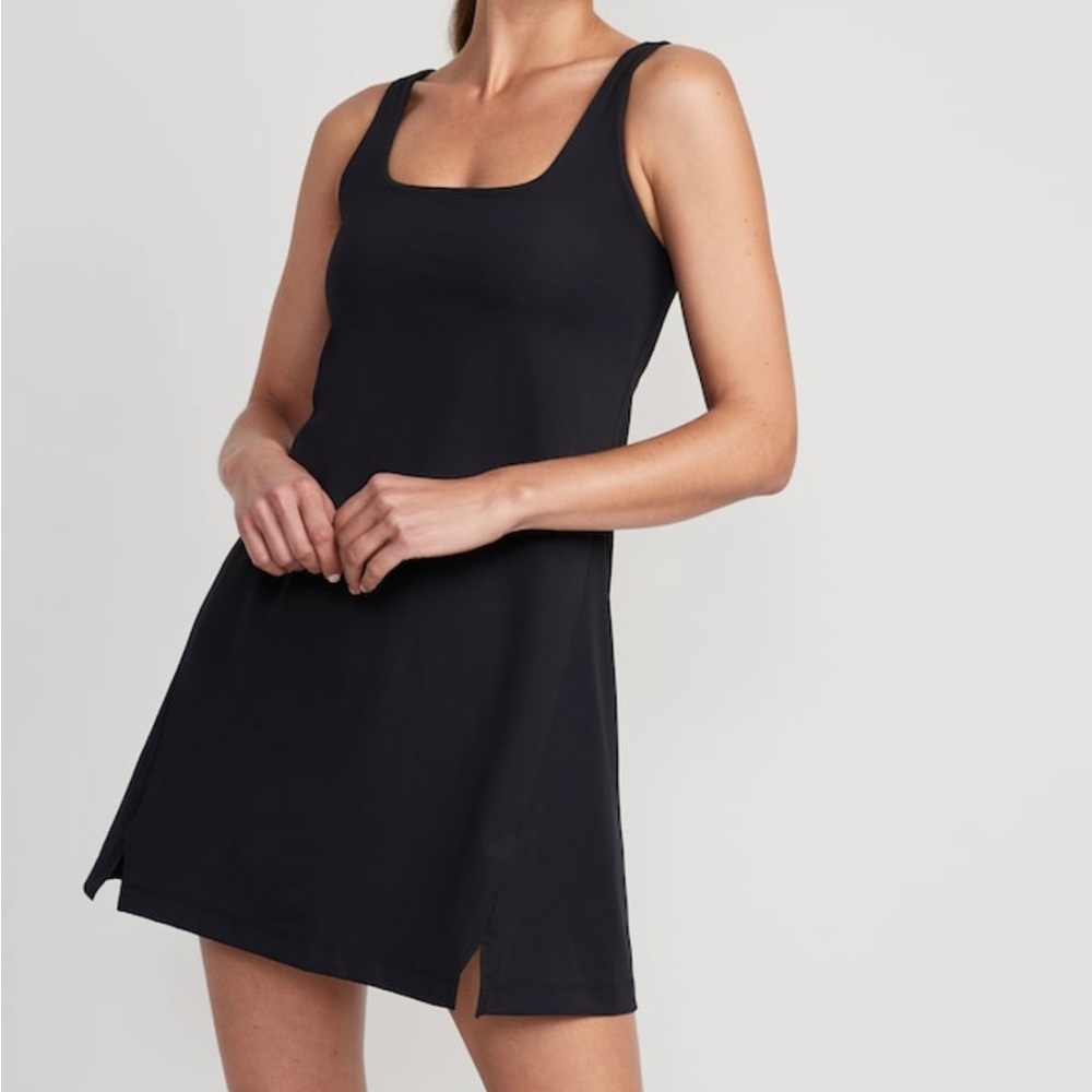 PowerSoft Sleeveless Shelf Bra Support Dress